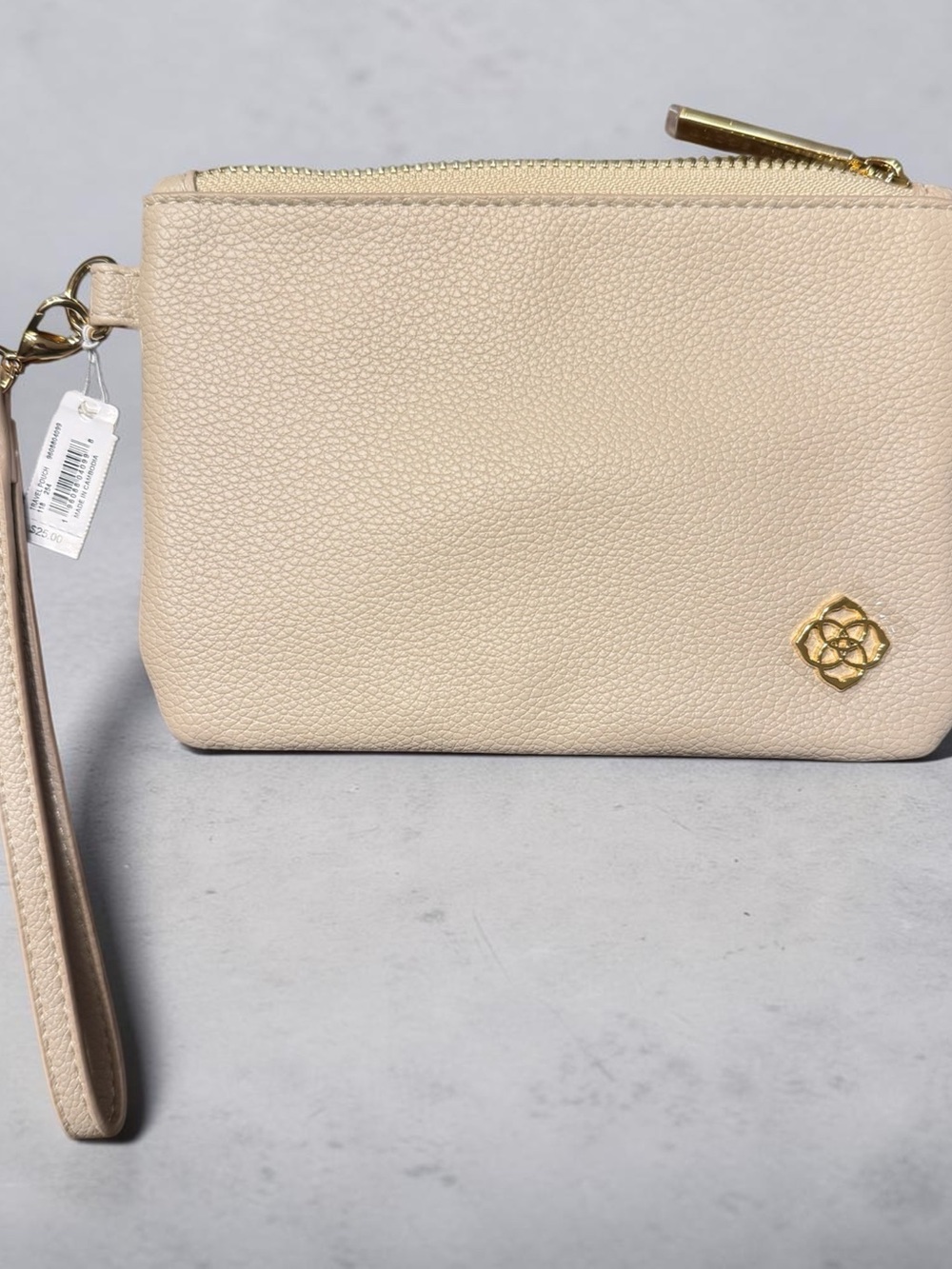 Kendra Scott Beige Leather Wristlet Clutch - NWT